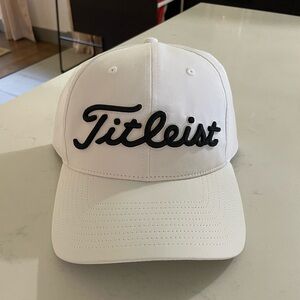 NWT White Titleist Hat